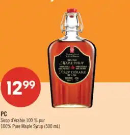 Pharmaprix PC 100% Pure Maple Syrup (500 mL) offer