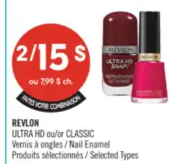Pharmaprix REVLON ULTRA HD or CLASSIC Nail Enamel offer