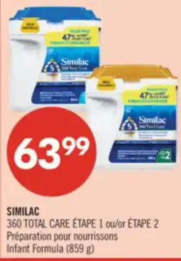 Pharmaprix SIMILAC 360 TOTAL CARE or Infant Formula offer