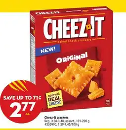 Giant Tiger Cheez-It crackers offer