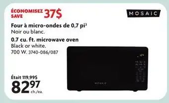 Home Hardware 0 7 cu. ft microwave oven offer