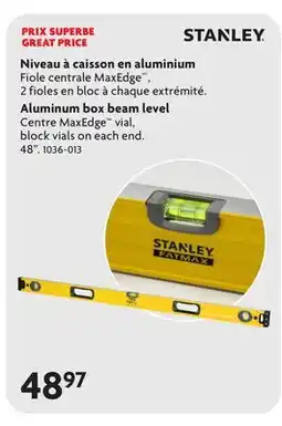 Home Hardware Aluminum box beam level offer