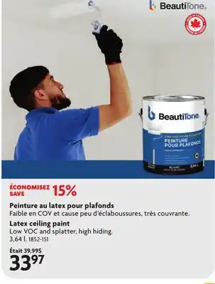 Home Hardware Latex ceiling paint offer