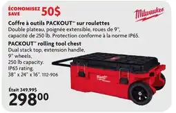 Home Hardware PACKOUT rolling tool chest offer