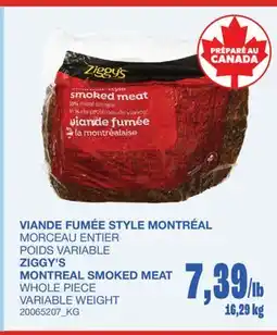 Wholesale Club VIANDE FUMÉE STYLE MONTRÉAL offer