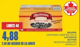 Wholesale Club BEURRE offer