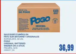 Wholesale Club SAUCISSES FUMÉES EN PÂTE SUR BÂTONNET ORIGINALES, 50 UN offer