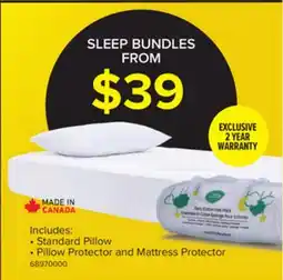 Leon's Kid's Healthy Bed 3-Piece Twin Pillow, Mattress and Pillow Protector Set offer