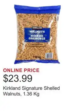 Costco Kirkland Signature Shelled Walnuts offer