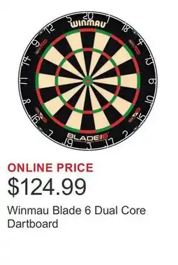 Costco Winmau Blade 6 Dual Core Dartboard offer