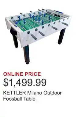 Costco KETTLER Milano Outdoor Foosball Table offer