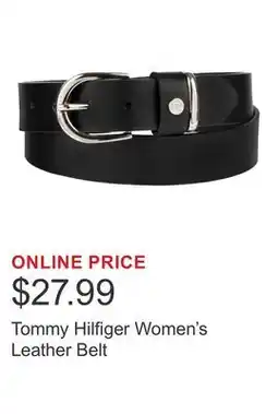 Costco Tommy Hilfiger Women's Leather Belt offer