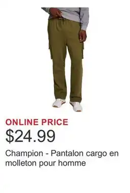 Costco Champion - Pantalon cargo en molleton pour homme offer