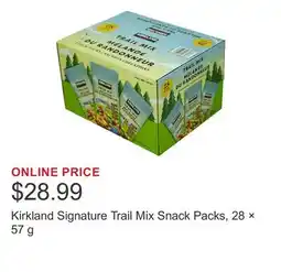 Costco Kirkland Signature Trail Mix Snack Packs, 28 × offer