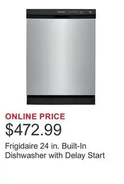 Costco Frigidaire 24 in. Built-In Dishwasher with Delay Start offer