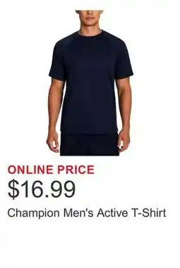 Costco Champion Men's Active T-Shirt offer
