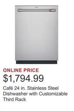 Costco Café 24 in. Stainless Steel Dishwasher with Customizable Third Rack offer