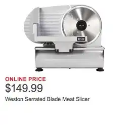 Costco Weston Serrated Blade Meat Slicer offer