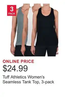 Costco Tuff Athletics Women's Seamless Tank Top, 3-pack offer