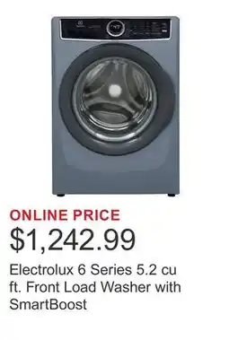 Costco Electrolux 6 Series 5.2 cu ft. Front Load Washer with SmartBoost offer