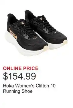Costco Hoka Women's Clifton 10 Running Shoe offer