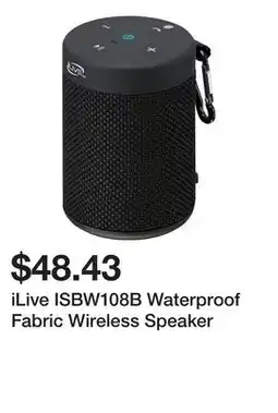 Newegg iLive ISBW108B Waterproof Fabric Wireless Speaker offer