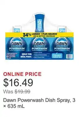 Costco Dawn Powerwash Dish Spray, 3 × offer