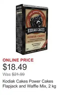 Costco Kodiak Cakes Power Cakes Flapjack and Waffle Mix offer