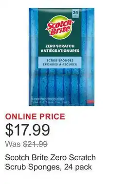 Costco Scotch Brite Zero Scratch Scrub Sponges offer