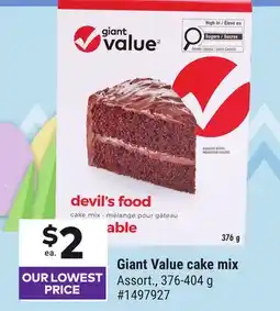 Giant Tiger Giant Value cake mix offer