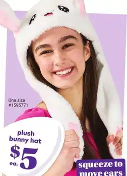 Giant Tiger Plush bunny hat offer