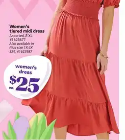 Giant Tiger Women's tiered midi dress offer