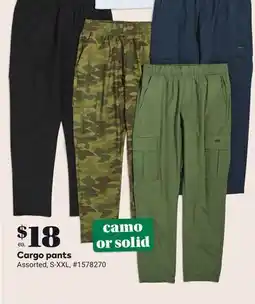 Giant Tiger Cargo pants offer