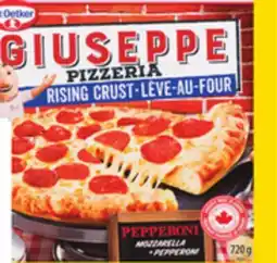 Giant Tiger Dr. Oetker Giuseppe Pizzeria frozen pizza offer