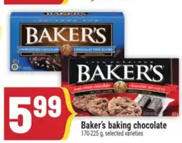 Marché Adonis Baker's baking chocolate offer