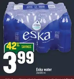 Marché Adonis Eska water offer
