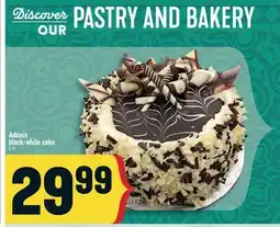 Marché Adonis Adonis black-white cake offer
