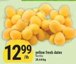 Marché Adonis Yellow fresh dates Namibia offer