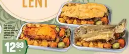 Marché Adonis Fish dish self-service various choices served with potatoes or rice offer