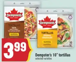 Marché Adonis Dempster's 10 tortillas offer
