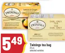 Marché Adonis Twinings tea bag offer