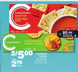 Marches Tradition COMPLIMENTS CRACKERS offer