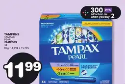 Marches Tradition TAMPAX PEARL TAMPONS offer
