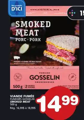Marches Tradition FUMOIRS GOSSELIN SMOKED MEAT offer