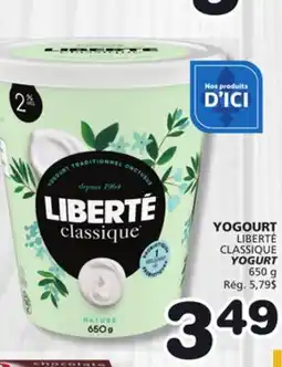 Marches Tradition LIBERTÉ CLASSIQUE YOGURT offer