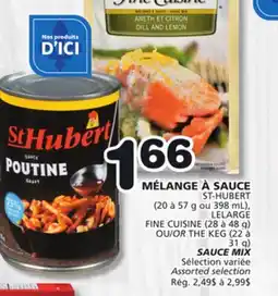 Marches Tradition ST-HUBERT, LELARGE FINE CUISINE OR THE KEG SAUCE MIX offer
