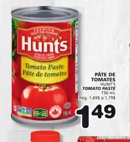 Marches Tradition HUNT'S TOMATO PASTE offer