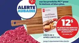 Provigo PLATEAU DE SERVICE RECTANGULAIRE EN ACACIA PC offer