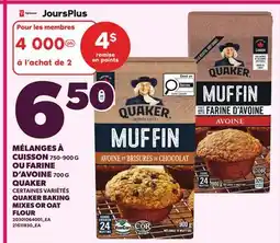 Provigo QUAKER BAKING MIXES, 750-900 G OR OAT FLOUR, 700 G offer