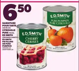 Provigo ED SMITH PIE FILLING, 540 ML OR PURE PUMPKIN, 796 ML offer